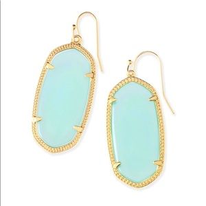 Kendra Scott Chalcedony Glass Elle Earrings